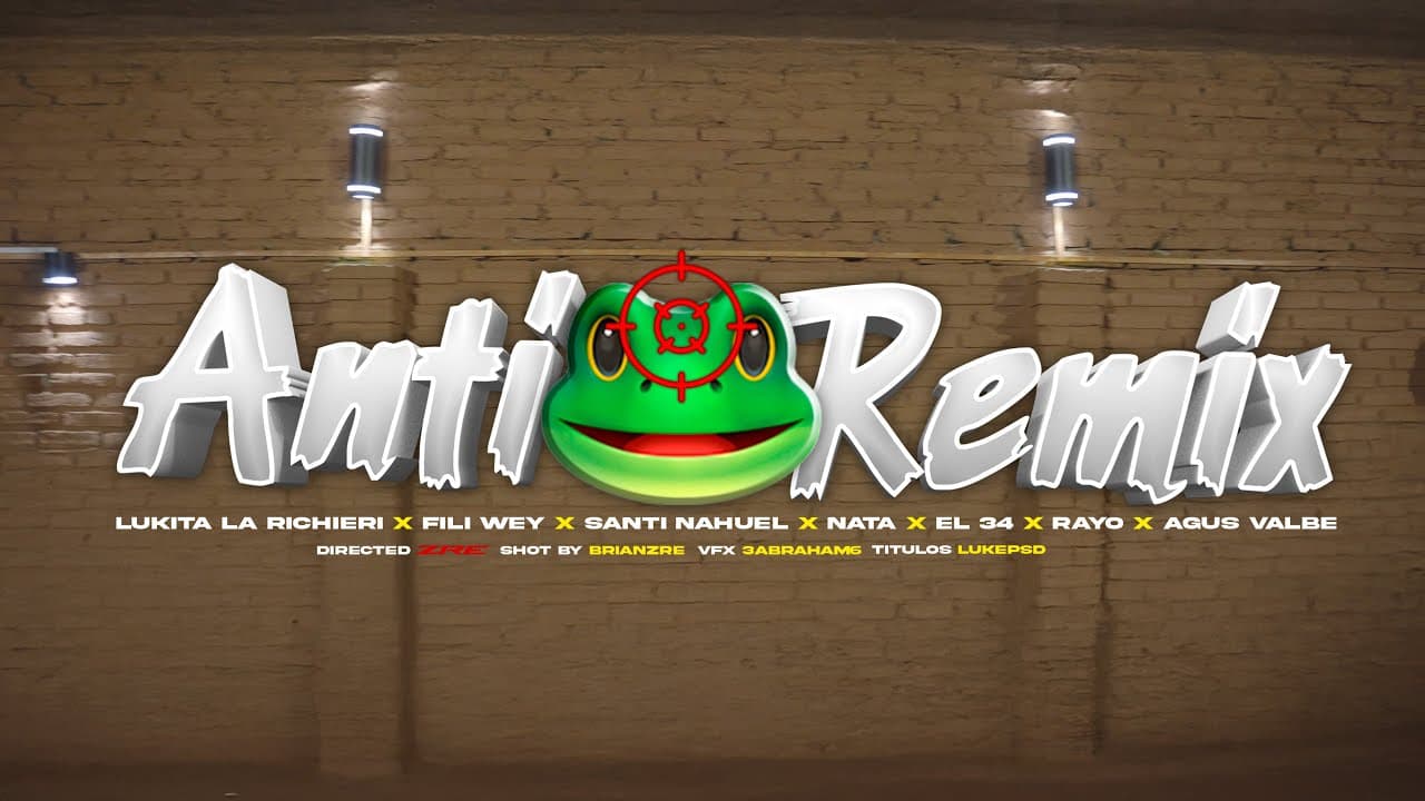 Portada del videoclip ANTI SAPO RMX